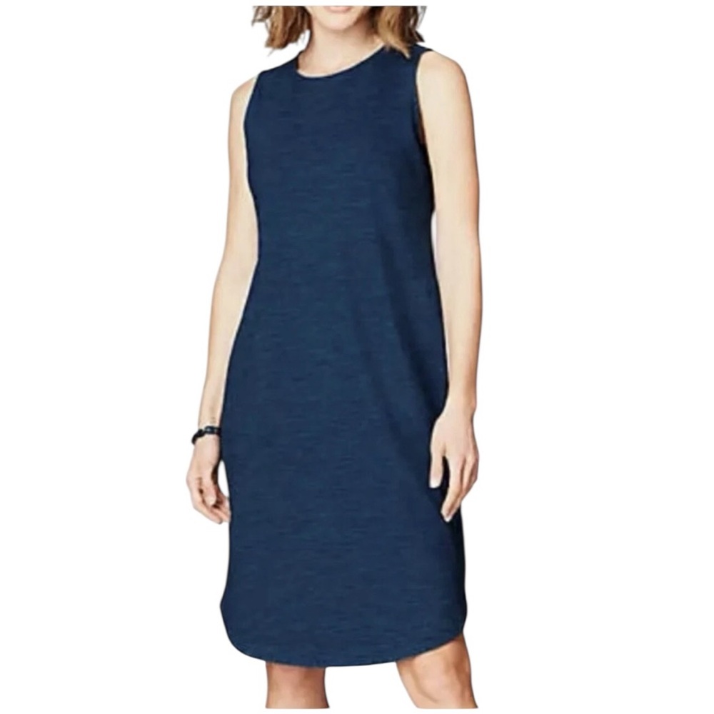 Pure Jill j Jill indigo sleeveless tank dress size small petite